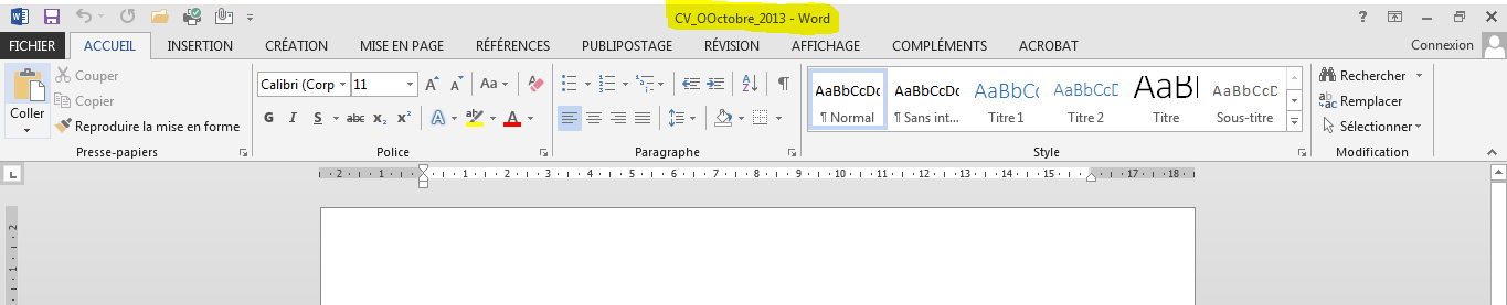 Enregistrer un document Word